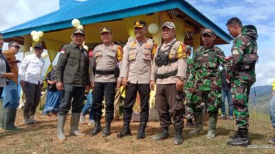 Kapolres Luwu Utara Hadiri Peresmian Pembangunan Objek Wisata Desa Lodang Kecamatan Seko Kabupaten Luwu Utara