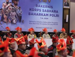 Kapolda Sulsel Hadir Bersama Kabaharkam Polri  Yang Membuka  Rakernis Korsabhara Baharkam Polri T.A 2024 di Makassar