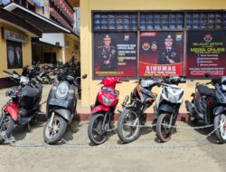 OPRASI KESELAMATAN PALLAWA 2024, POLRES TANA TORAJA AMANKAN 7 UNIT KENDARAAN DIDUGA DIGUNAKAN FREESTYLE