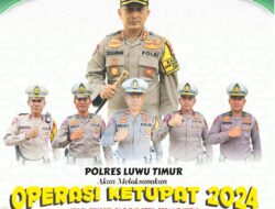 Persiapan Kegiatan Oprasi Ketupat 2024, ini Pesan Kasat Lantas Polres Lutim