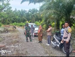 Danramil 1403-02/Bone Bone Bersama Camat Tanalili Meninjau Lokasi Banjir Didesa Bungadidi