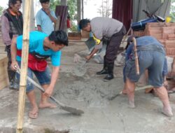 Hadir Ditengah Masyarakat, Polres Tator Bantu Warganya Bangun Rumah