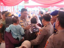 Wakapolda Sulsel Hadiri Bakti Sosial Dan Bakti Kesehatan,  Peringati  HUT Bhayangkara ke-78 dan Rakernis Baharkam Polri