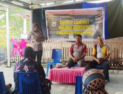 Sat Lantas Tebar Etika Berlalu Lintas Di Jumat Curhat Polsek Ujung, Simak Poinnya !!