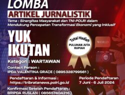 Dalam Rangka HUT Bhayangkara ke-78, Polri Akan Gelar Lomba “Setapak Perubahan