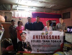 Sambut Hari Ulang Tahun Bhayangkara Ke 78, Polres Tana Toraja Gelar Anjangsana