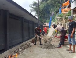 Sinergitas Polri – TNI Bersama Mahasiswa Dan Masyarakat Gotong Royong Kerja Bakti