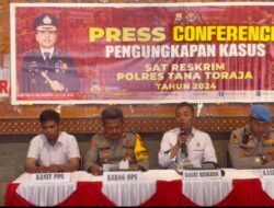 Polres Tana Toraja Gelar Konferensi Pers Ungkap Kasus, Aduan Pelecehan Anak Belum Cukup Bukti