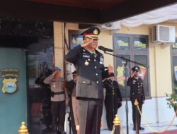 Kapolres Luwu Utara Pimpin Upacara Kenaikan Pangkat dan Penghargaan untuk Personel Berprestasi
