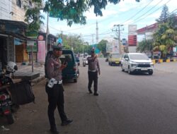 Patroli Unit Turjawali Sat Lantas Polres Parepare di SPBU Kota Parepare