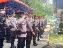 Polres Tator Beri Penghormatan Terakhir Anggota Polri Yang Telah Meninggal