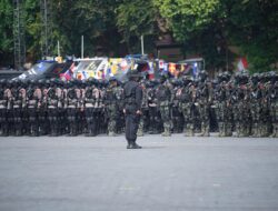 Polri Gladi Bersih Apel Gelar Pasukan Pengamanan Pelantikan Presiden