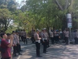 Sat Lantas Polres Parepare Berikan Pelayanan Pengawalan Aksi Unjuk Rasa Mahasiswa Jaringan Oposisi Loyal