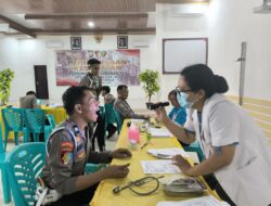 Pastikan Kesehatan Personel Pengamanan TPS, Polres Tator Laksanakan Pemeriksaan Kesehatan