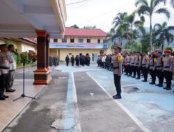 Kapolres Tana Toraja Pimpin Apel Pergeseran Pasukan Pengaman TPS