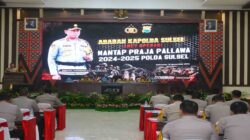 Kapolda Sulsel Pimpin Rapat Anev Operasi Mantap Praja Pallawa 2024-2025 di Mapolda Sulsel