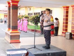 Kapolres Tator Pimpin Serah Terima Jabatan Kasat Samapta