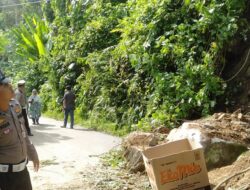 Antisipasi Jalur Mudik, Polantas Luwu Utara Tinjau Titik Longsor di Jalan Sabbang-Rongkong