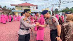 Kapolres Luwu Utara Pimpin Upacara Kenaikan Pangkat 38 Personel Gabungan Polres dan Brimob