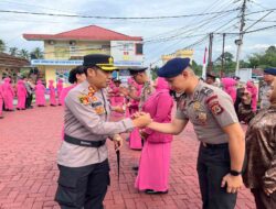 Kapolres Luwu Utara Pimpin Upacara Kenaikan Pangkat 38 Personel Gabungan Polres dan Brimob