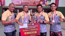 Tim Tenis Lapangan Polda Sulsel Raih Dua Gelar di Kejuaraan Kapolri Cup 2025