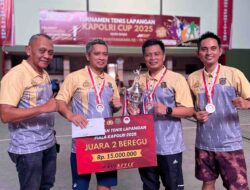 Tim Tenis Lapangan Polda Sulsel Raih Dua Gelar di Kejuaraan Kapolri Cup 2025