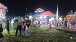 Cegah Potensi Gangguan Keamanan, Polsek Bone-Bone Kawal Ketat Kegiatan Pasar Malam di Tana Lili