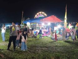 Cegah Potensi Gangguan Keamanan, Polsek Bone-Bone Kawal Ketat Kegiatan Pasar Malam di Tana Lili