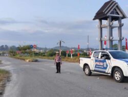 Polres Luwu Utara Gelar Patroli Sore di Terminal Pasar Sentral Masamba