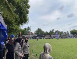Sat Samapta Polres Luwu Utara Bersama Personel Polwan Amankan Mini Soccer Wanita di Baebunta