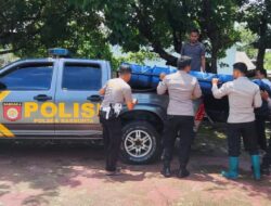UJICOBA RAKIT DARURAT, POLSEK BAEBUNTA TINGKATKAN KESIAPSIAGAAN BANJIR DI LUWU UTARA