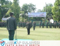 Kodim 1419/Enrekang Gelar Upacara HUT ke-80 TNI, Kapten Czi Roy Liwan Ingatkan Soliditas Prajurit