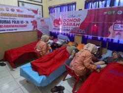 Donor Darah Serentak Warnai Peringatan HUT ke-74 Humas Polri, Polres Luwu Utara Wujudkan Semangat Polisi Humanis