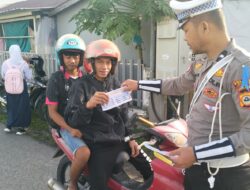 Satlantas Polres Luwu Utara Gencarkan Edukasi Keselamatan dalam Operasi Zebra Pallawa 2025