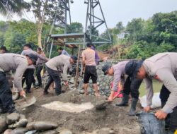 Brimob Batalyon C Pelopor Turun Bantu Pembangunan Jembatan Gantung di Kab. Soppeng, Wujud Kepedulian Polri untuk Masyarakat