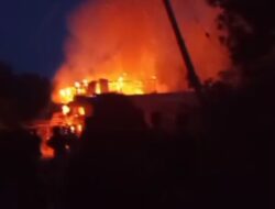 Satu Unit Rumah di Desa Sibanawa Dilalap Api, Kerugian Ditaksir Ratusan Juta Rupiah