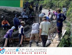 Warga Wai-Wai Cor Beton Jalan Poros Latimojong–Potokkullin Secara Swadaya, Ketua IKMB: Ini Bukti Nyata Kelalaian Pemerintah